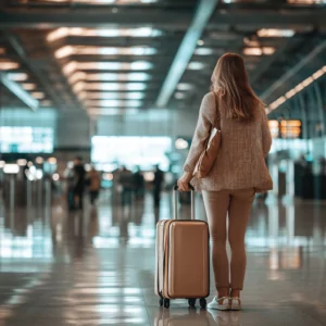 women in an airport