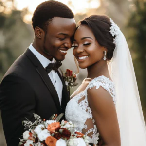 smiling married couple